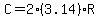 C=2%283.14%29R