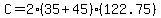 C=2%2835%2B45%29%28122.75%29