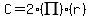 C=2%28PI%29%28r%29