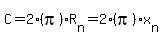 C=2%28pi%29R%5Bn%5D=2%28pi%29x%5Bn%5D