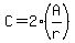 C=2%2A%28A%2Fr%29