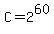 C=2%5E60