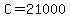 C=21000