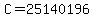 C=25140196
