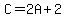 C=2A%2B2