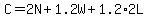 C=2N%2B1.2W%2B1.2%2A2L