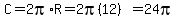 C=2pi%2AR=2pi%2812%29=24pi