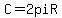 C=2piR