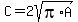 C=2sqrt%28pi%2AA%29