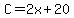 C=2x%2B20