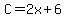 C=2x%2B6