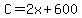 C=2x%2B600