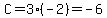 C=3%28-2%29=-6