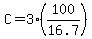 C=3%28100%2F16.7%29