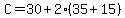 C=30%2B2%2A%2835%2B15%29