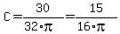 C=30%2F%2832%2Api%29=15%2F%2816%2Api%29