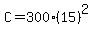C=300%2815%29%5E2