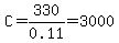 C=330%2F0.11=3000