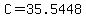 C=35.5448