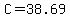 C=38.69