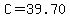 C=39.70