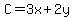 C=3x%2B2y