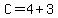 C=4%2B3