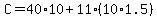 C=40%2A10%2B11%2A%2810%2A1.5%29