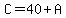 C=40%2BA