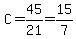 C=45%2F21=15%2F7