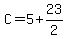 C=5%2B23%2F2