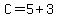 C=5%2B3