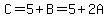 C=5%2BB=5%2B2A