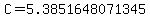 C=5.3851648071345