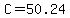 C=50.24