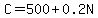 C=500%2B0.2N