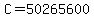 C=50265600