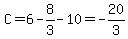 \"C=6-8%2F3-10=-20%2F3\"