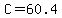 C=60.4