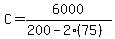 C=6000%2F%28200-2%2875%29%29