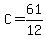 C=61%2F12