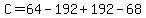 C=64-192%2B192-68