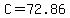 C=72.86