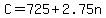C=725%2B2.75n