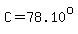 C=78.10%5Eo