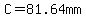 C=81.64mm