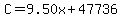 C=9.50x%2B47736