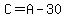 C=A-30