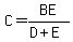 C=BE%2F%28D%2BE%29