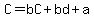 C=bC%2Bbd%2Ba